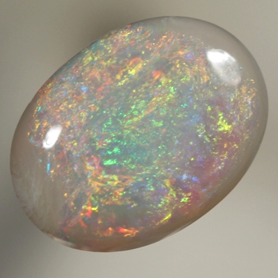 SOLID SEMI BLACK OPAL Bright fire throughout in a 3D pattern